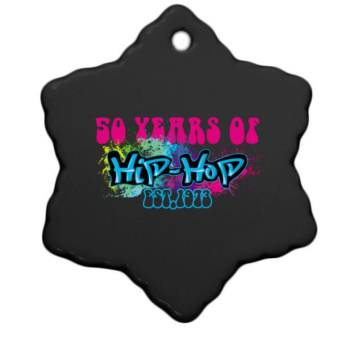 Hip Hop Music 50th Anniversary Rap Music Ceramic Star Ornament