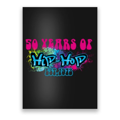 Hip Hop Music 50th Anniversary Rap Music Poster