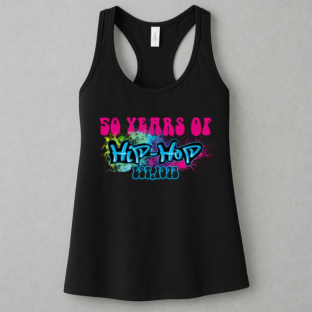 Hip Hop Music 50th Anniversary Rap Music Womens Tank Top