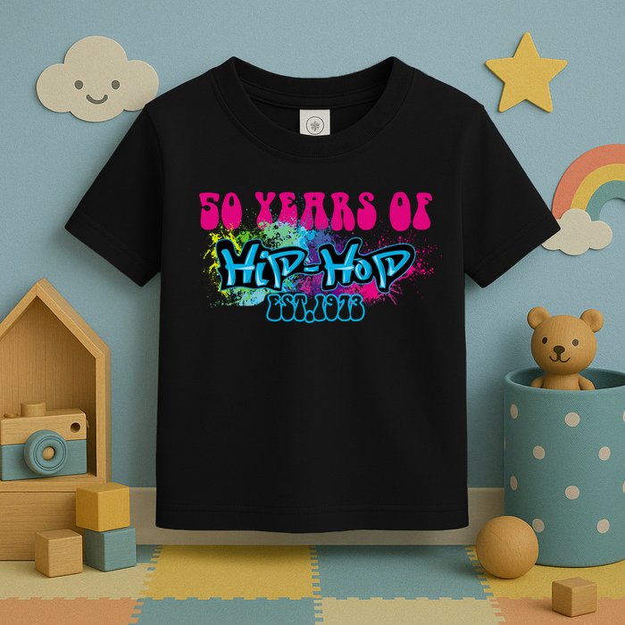 Hip Hop Music 50th Anniversary Rap Music Toddler T-Shirt