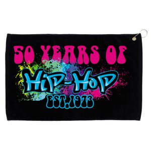 Hip Hop Music 50th Anniversary Rap Music Grommeted Golf Towel