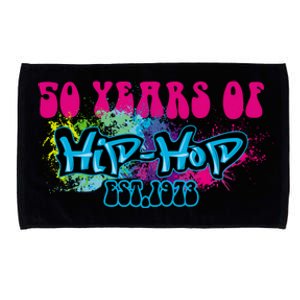 Hip Hop Music 50th Anniversary Rap Music Microfiber Hand Towel