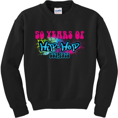 Hip Hop Music 50th Anniversary Rap Music Kids Sweatshirt