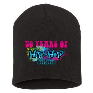 Hip Hop Music 50th Anniversary Rap Music Short Acrylic Beanie