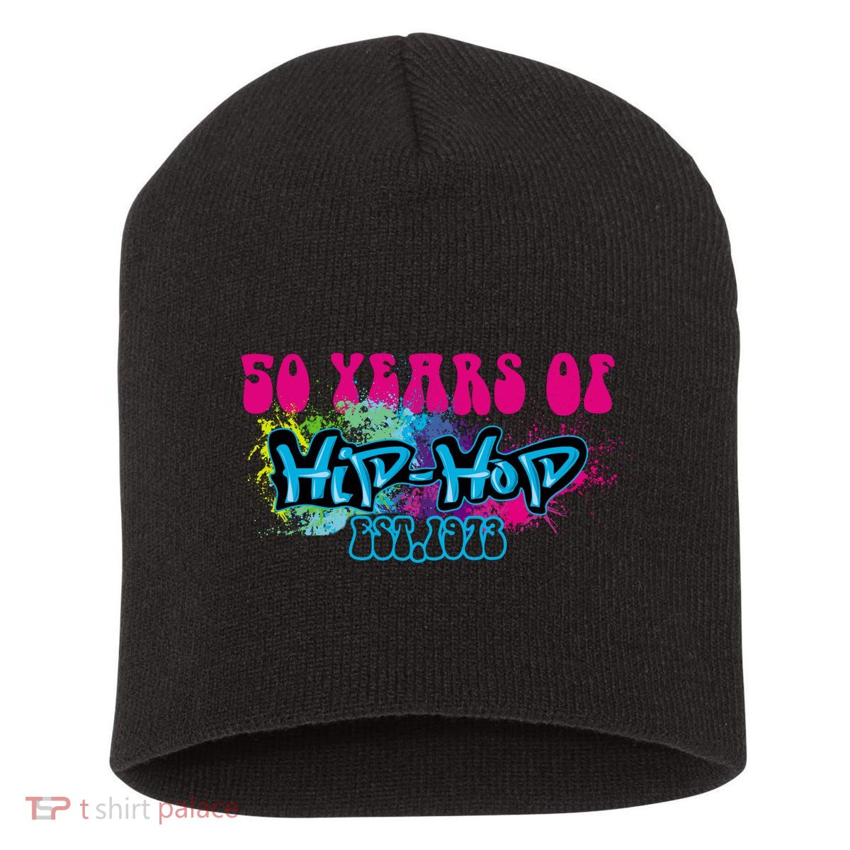 Hip Hop Music 50th Anniversary Rap Music Short Acrylic Beanie