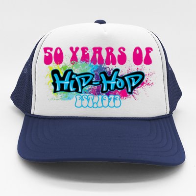 Hip Hop Music 50th Anniversary Rap Music Trucker Hat