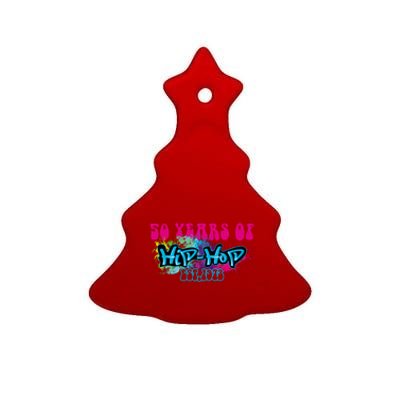 Hip Hop Music 50th Anniversary Rap Music Ceramic Tree Ornament