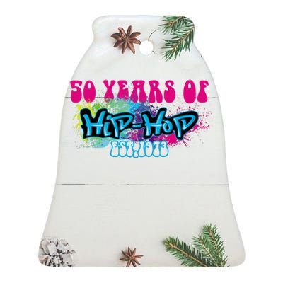 Hip Hop Music 50th Anniversary Rap Music Ceramic Bell Ornament