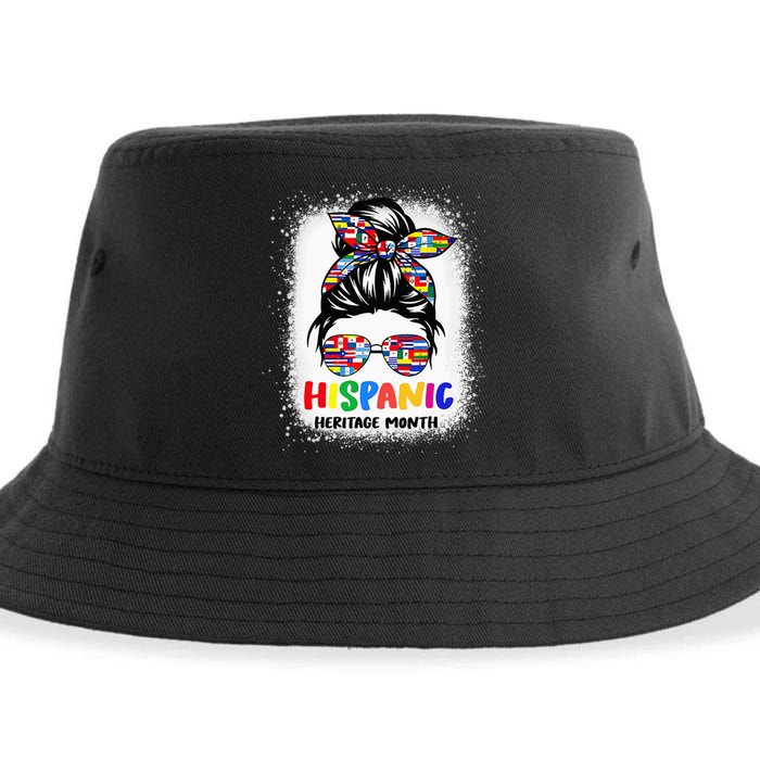 Hispanic Heritage Month Teacher Girl Kids Latino Sustainable Bucket Hat