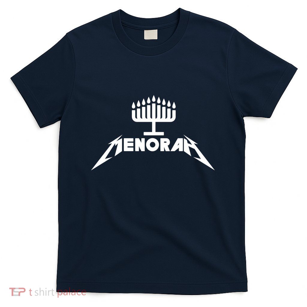 Hanukkahorah Heavy Metal Latke Party Jewish Dreidel T-Shirt