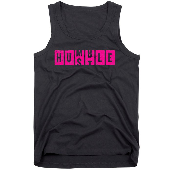 Hustle Humble Motivational Odometer Inspirational Tank Top