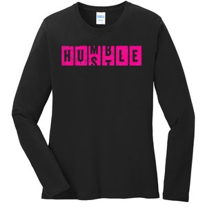 Hustle Humble Motivational Odometer Inspirational Ladies Long Sleeve Shirt