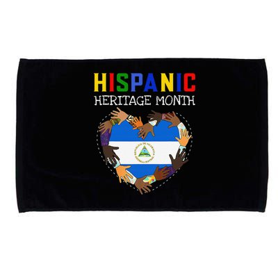 Hispanic Heritage Month Nicaragua Gift Microfiber Hand Towel