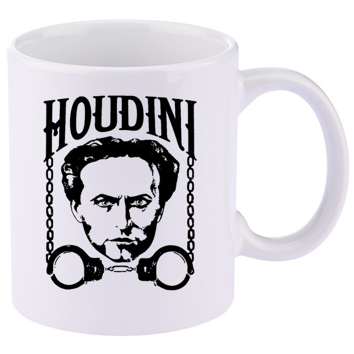 Harry Houdini Magician Harry Houdini Las Vegas Shirt Circus Freak 11oz C Handle Ceramic Mug