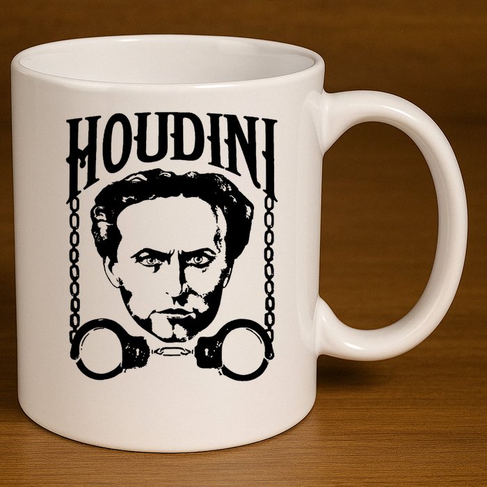 Harry Houdini Magician Harry Houdini Las Vegas Shirt Circus Freak 11oz C Handle Ceramic Mug