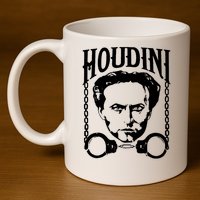 Harry Houdini Magician Harry Houdini Las Vegas Shirt Circus Freak 11oz C Handle Ceramic Mug