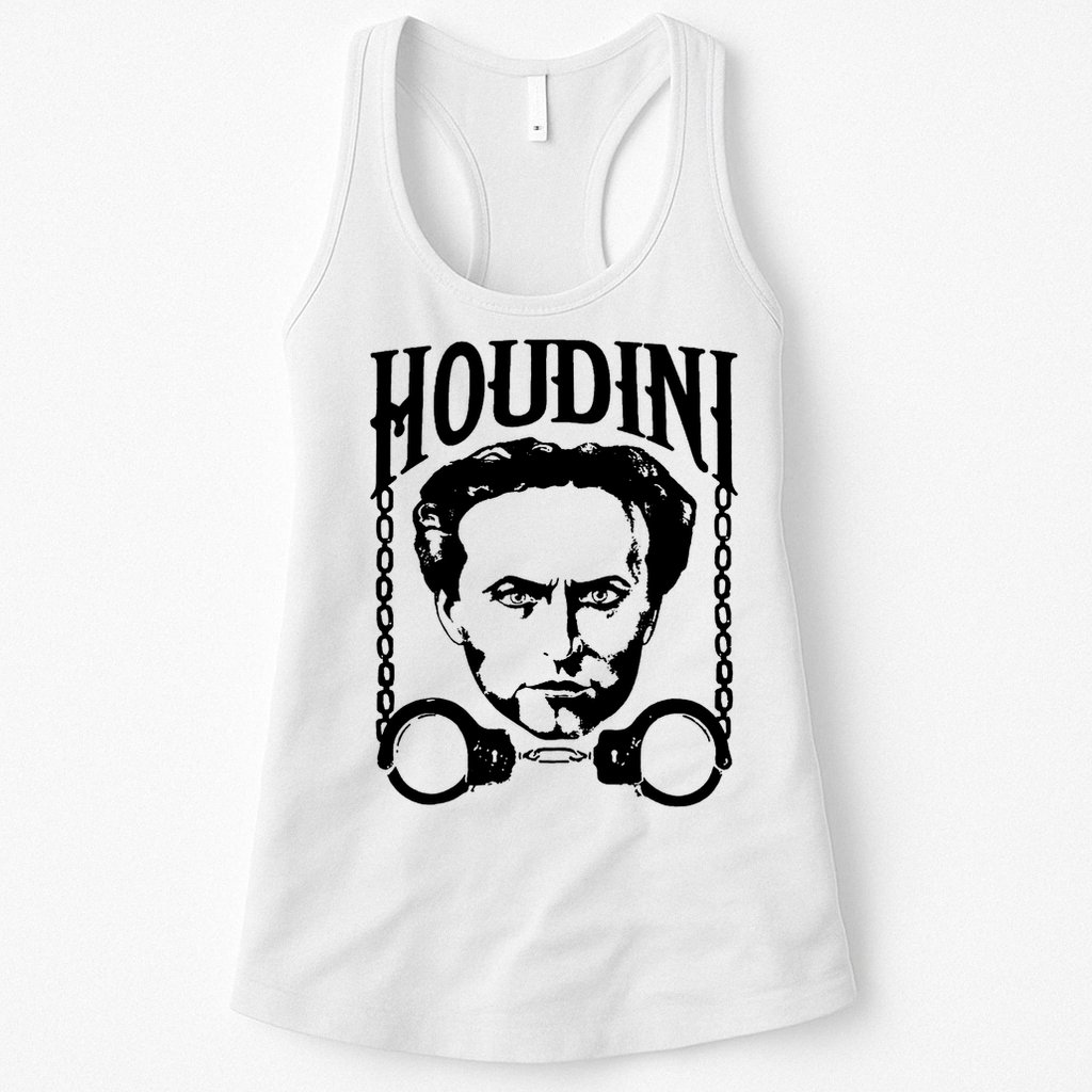 Harry Houdini Magician Harry Houdini Las Vegas Shirt Circus Freak Womens Tank Top