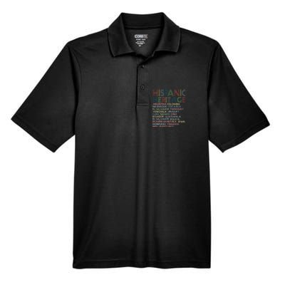 Hispanic Heritage Month 2023 Latino All Countries Names Men's Origin Performance Pique Polo