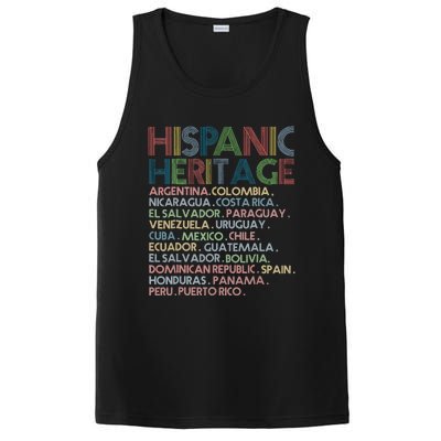 Hispanic Heritage Month 2023 Latino All Countries Names PosiCharge Competitor Tank