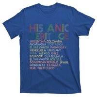 Hispanic Heritage Month 2023 Latino All Countries Names T-Shirt