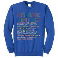 Hispanic Heritage Month 2023 Latino All Countries Names Tall Sweatshirt