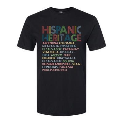 Hispanic Heritage Month 2023 Latino All Countries Names Softstyle CVC T-Shirt