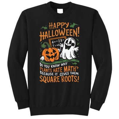 Happy Halloween Math Teacher Scientist Funny Design Sweatshirt