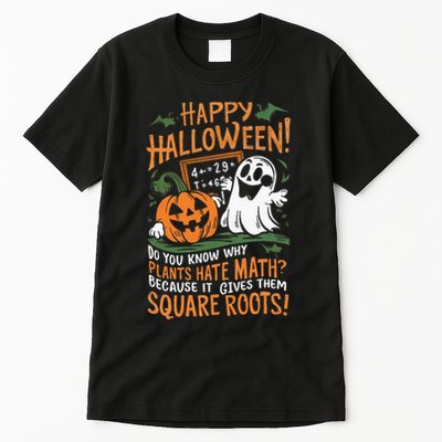 Happy Halloween Math Teacher Scientist Funny Design Tall T-Shirt