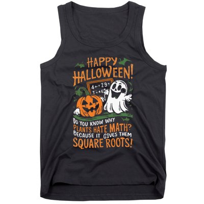 Happy Halloween Math Teacher Scientist Funny Design Tank Top