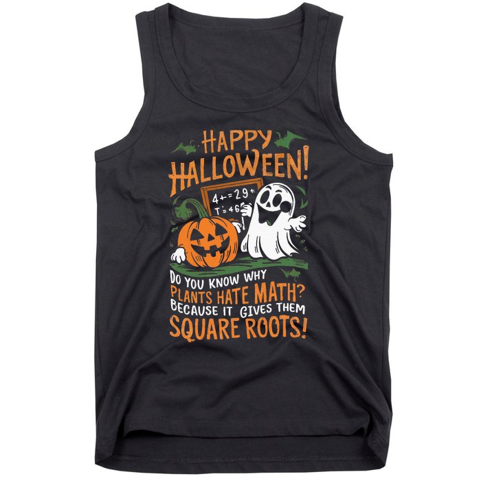 Happy Halloween Math Teacher Scientist Funny Design Tank Top