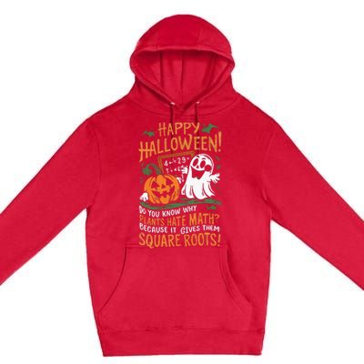 Happy Halloween Math Teacher Scientist Funny Design Premium Pullover Hoodie