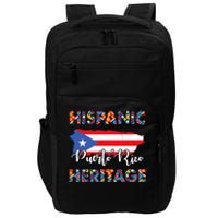 Hispanic Heritage Month Puerto Rico Rican Flag Boricua Impact Tech Backpack