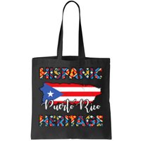 Hispanic Heritage Month Puerto Rico Rican Flag Boricua Tote Bag