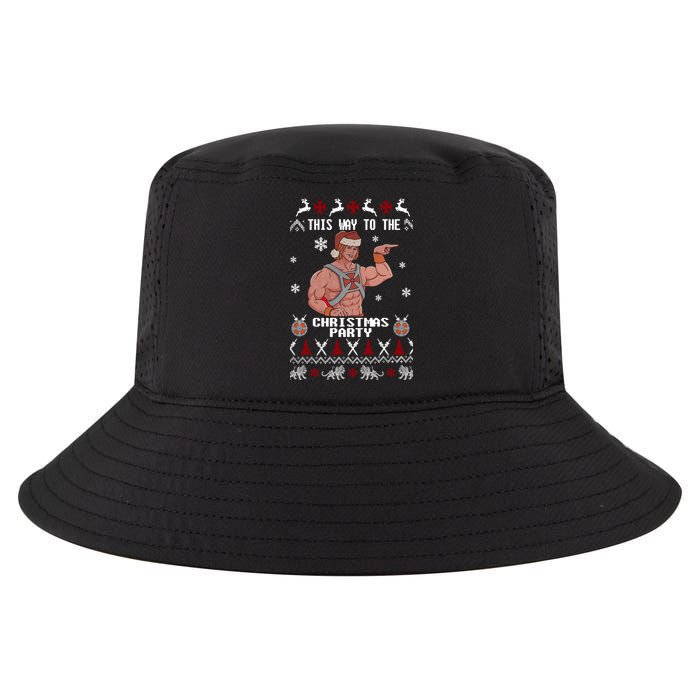HD He Man This Way To The Christmas Party Ugly Cool Comfort Performance Bucket Hat