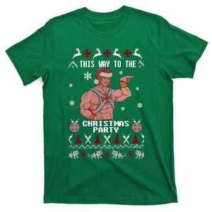 HD He Man This Way To The Christmas Party Ugly T-Shirt