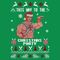HD He Man This Way To The Christmas Party Ugly Mesh Reversible Basketball Jersey Tank