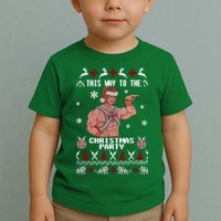 HD He Man This Way To The Christmas Party Ugly Toddler T-Shirt
