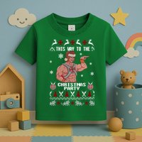HD He Man This Way To The Christmas Party Ugly Toddler T-Shirt
