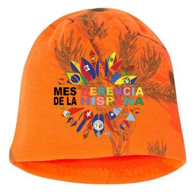 Hispanic Heritage Month Mes Nacional De La Herencia Hispana Kati - Camo Knit Beanie