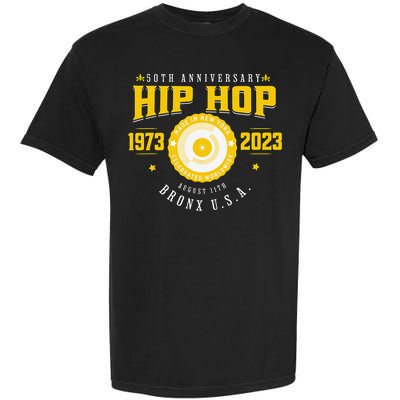 Hip Hop Music 50th Anniversary Musician Birthday Born Day Garment-Dyed Heavyweight T-Shirt