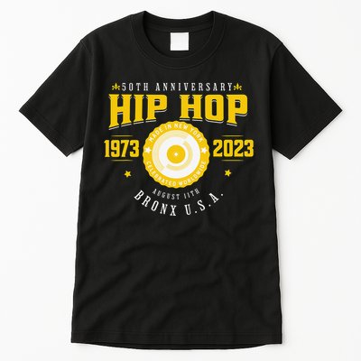 Hip Hop Music 50th Anniversary Musician Birthday Born Day Tall T-Shirt
