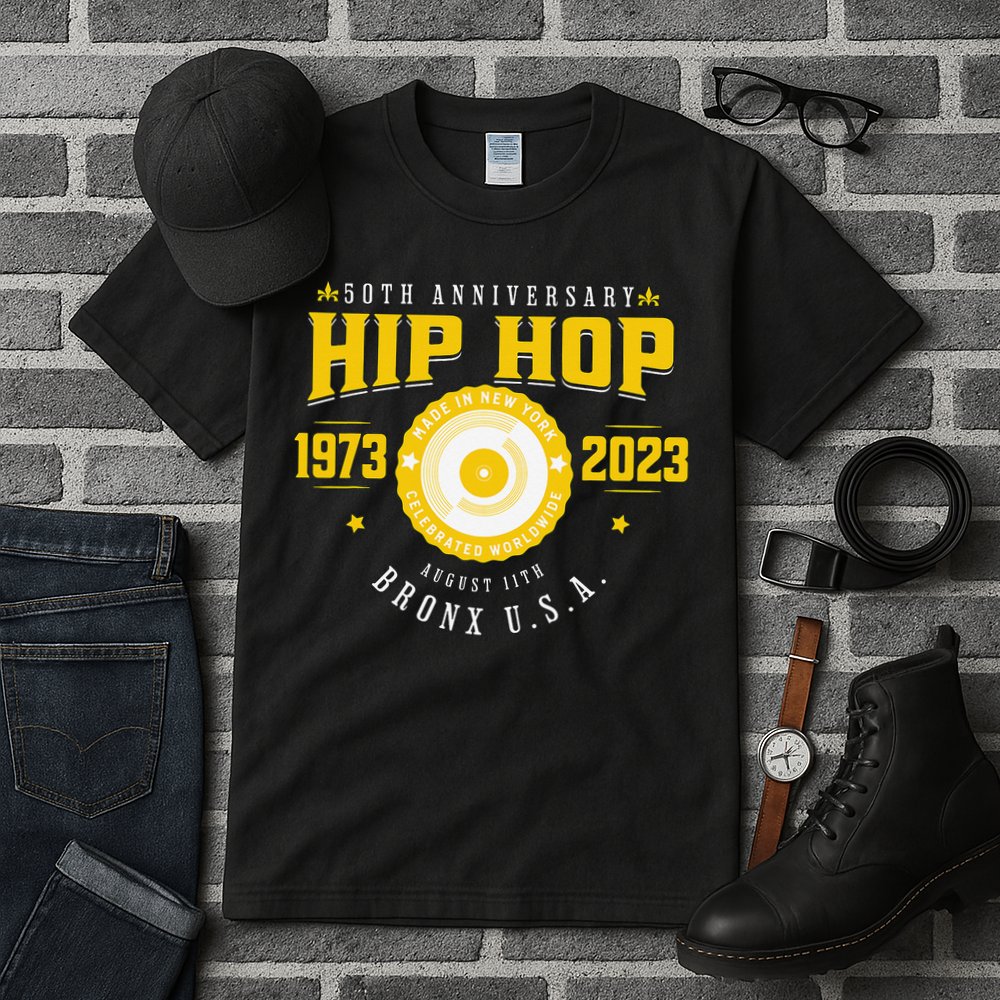 Hip Hop Music 50th Anniversary Musician Birthday Born Day Tall T-Shirt