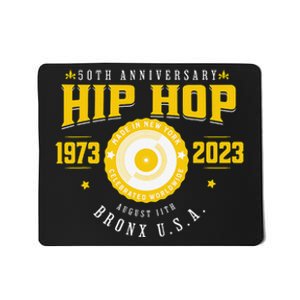 Hip Hop Music 50th Anniversary Musician Birthday Born Day Mousepad