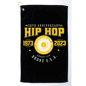 Hip Hop Music 50th Anniversary Musician Birthday Born Day Platinum Collection Golf Towel