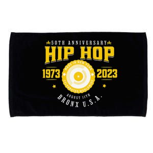 Hip Hop Music 50th Anniversary Musician Birthday Born Day Microfiber Hand Towel