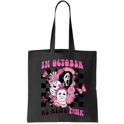 Halloween Horror Movie Characters Breast Cancer Bag