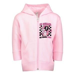 Halloween Horror Movie Characters Breast Cancer Toddler Zip Fleece Hoodie