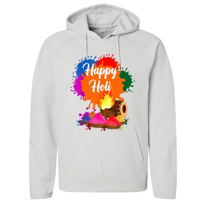 Happy Holi Men Women Family Cool Holi Festival Outfit Performance Fleece Hoodie