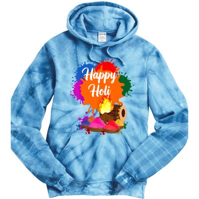 Happy Holi Men Women Family Cool Holi Festival Outfit Tie Dye Hoodie