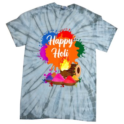 Happy Holi Men Women Family Cool Holi Festival Outfit Tie-Dye T-Shirt